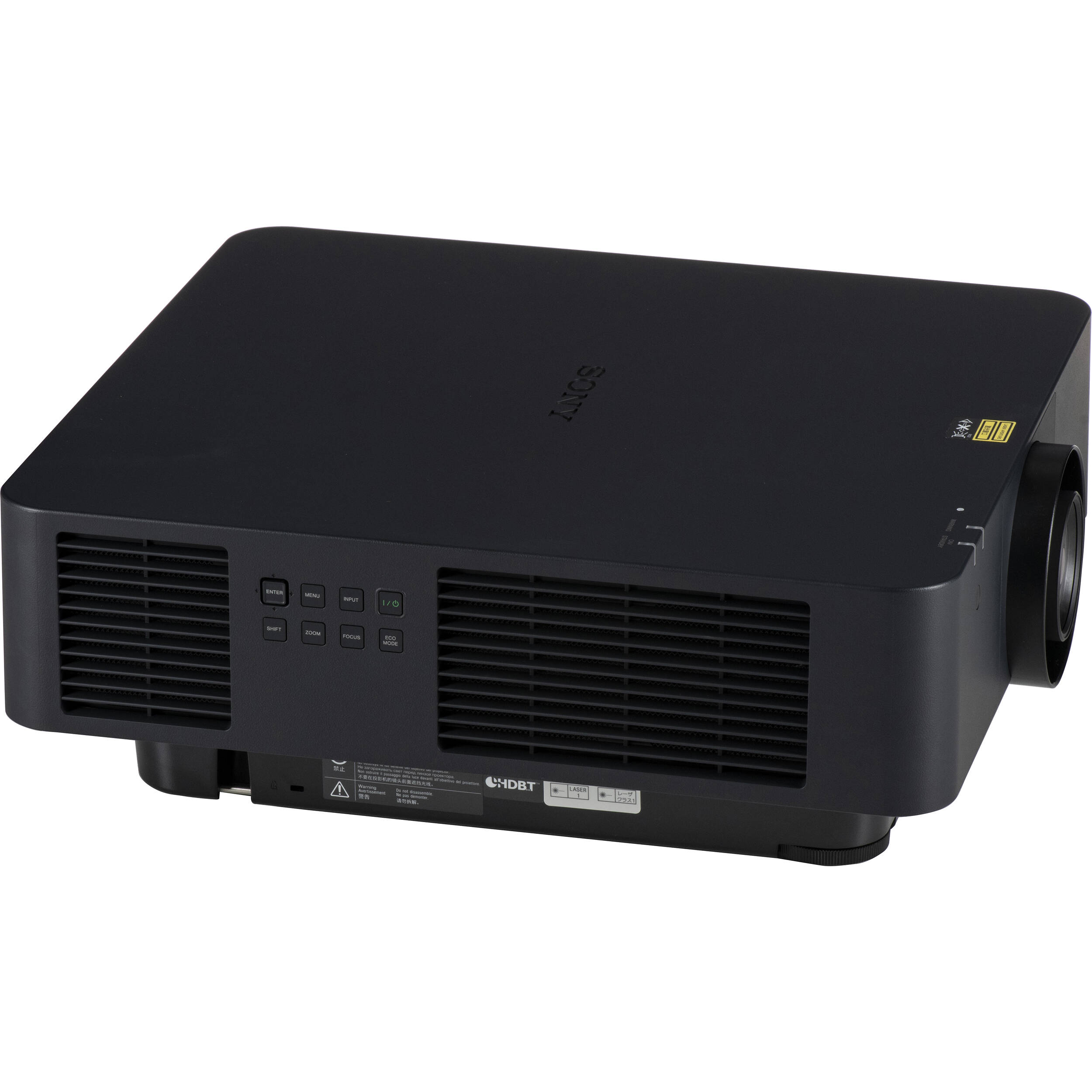 Sony VPLFHZ80/B black 6,000 lumen WUXGA laser projector for enterprise meeting rooms — view 3