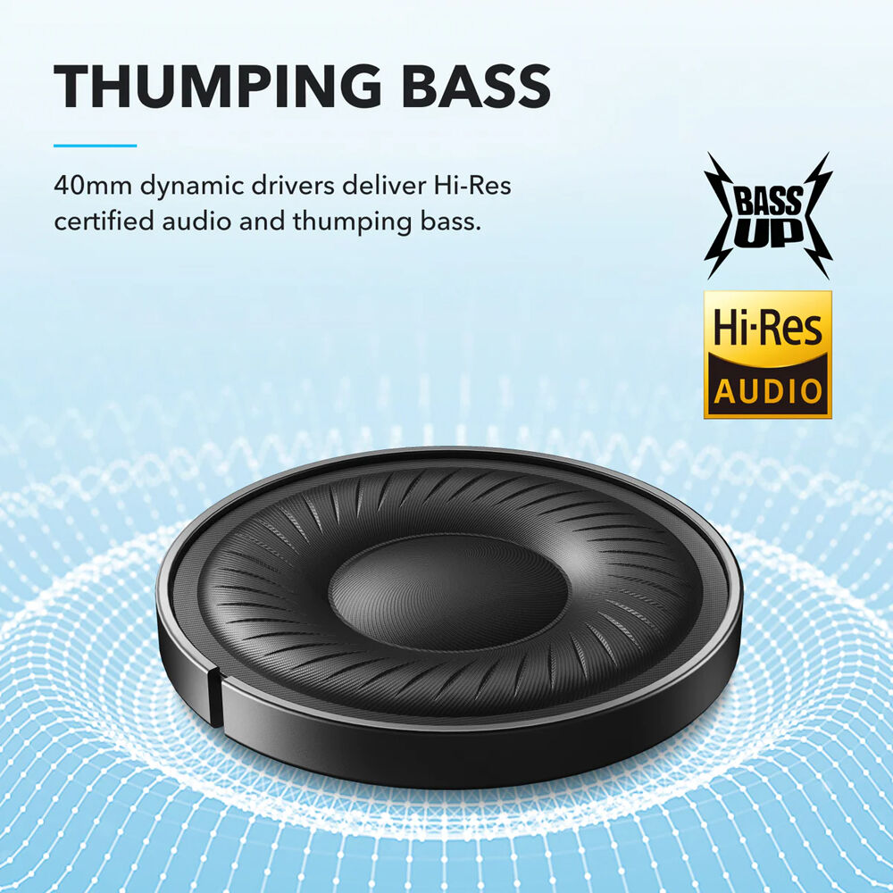 Anker soundcore Q20i black over-ear headphones folded for travel — view 4