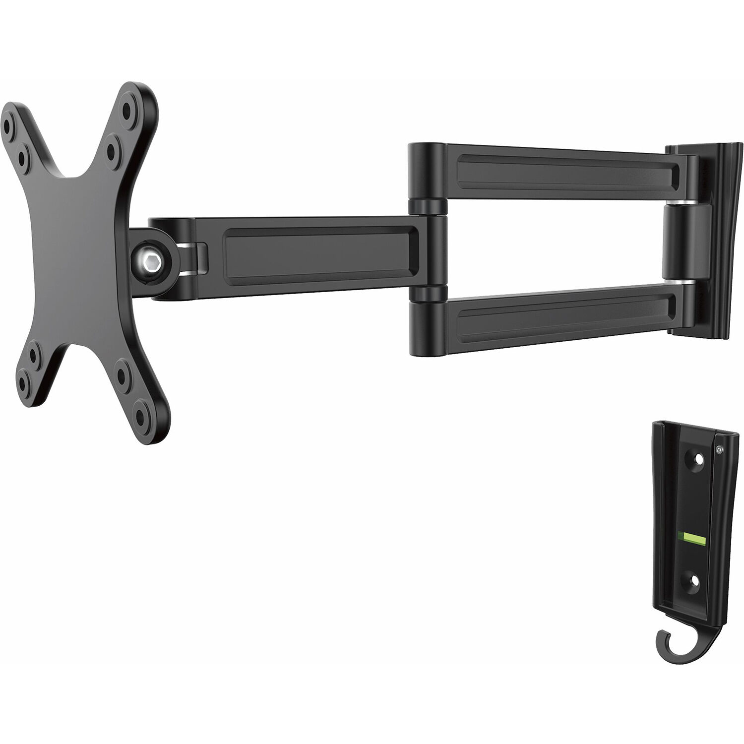 StarTech ARMWALLDS wall mount for monitors and flat-screen TVs up to 27 in with dual-swivel motion — view 3