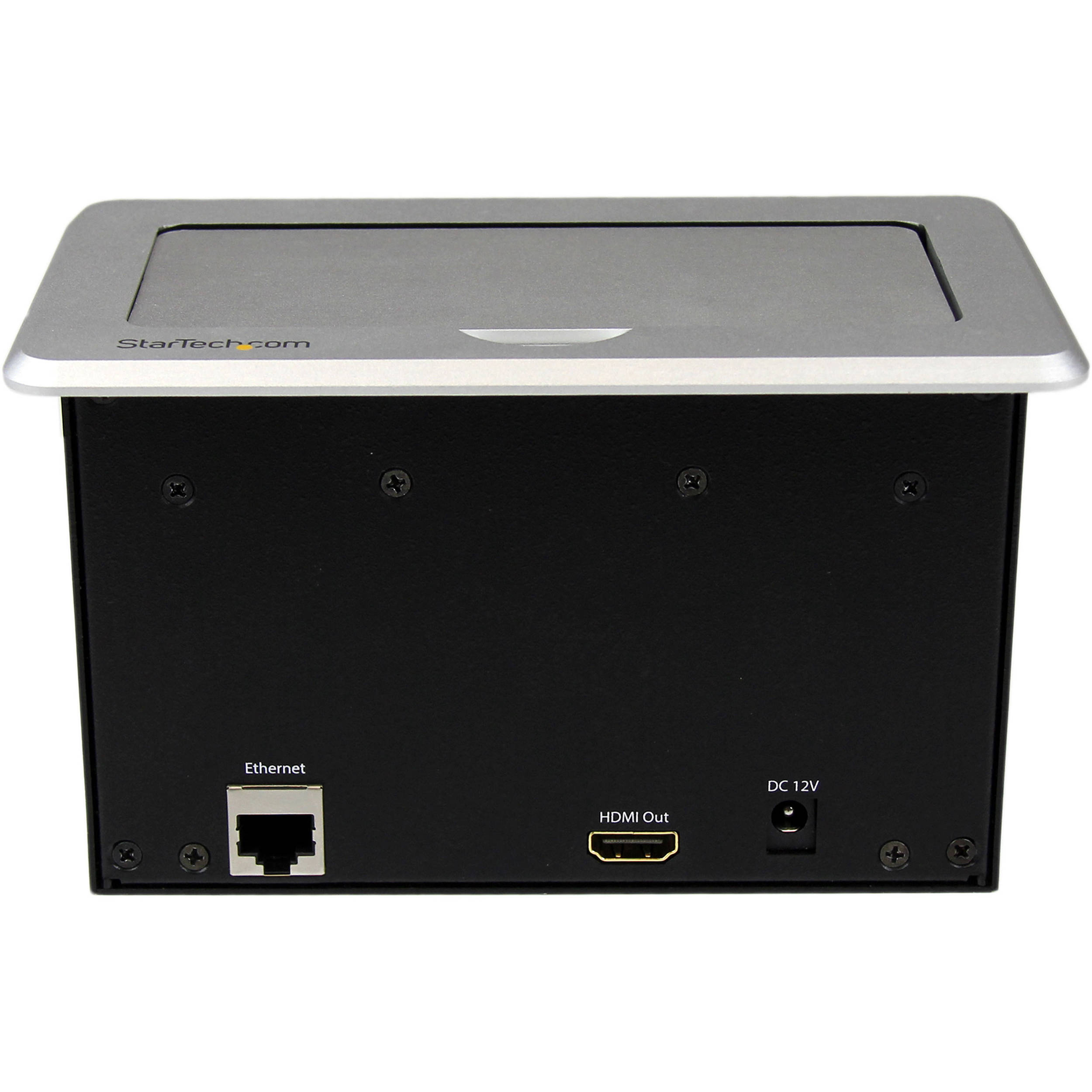 StarTech surface access panel for HDMI, VGA, mDP, and composite audio/video connections — view 2