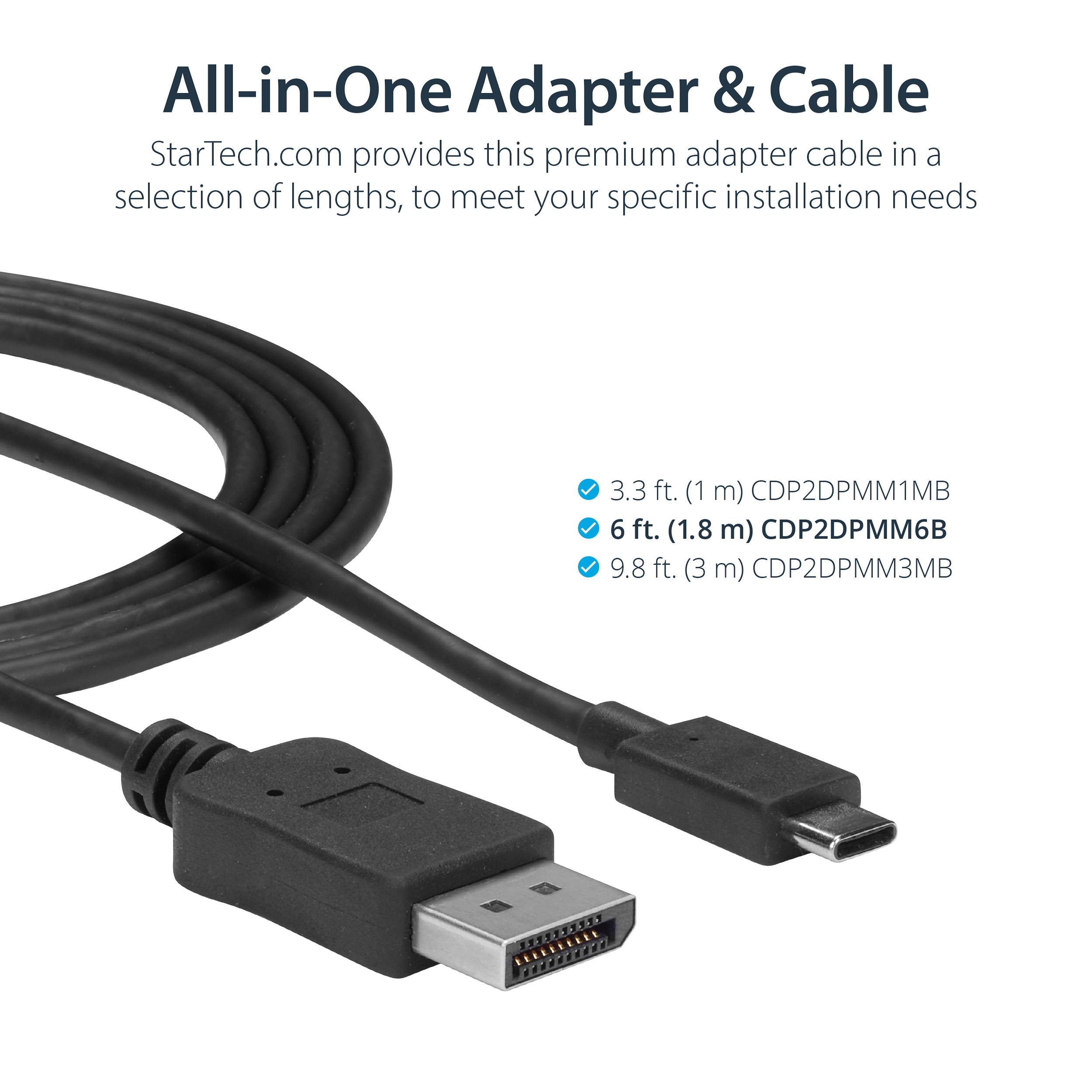 6ft USB C to DisplayPort Adptr — view 4