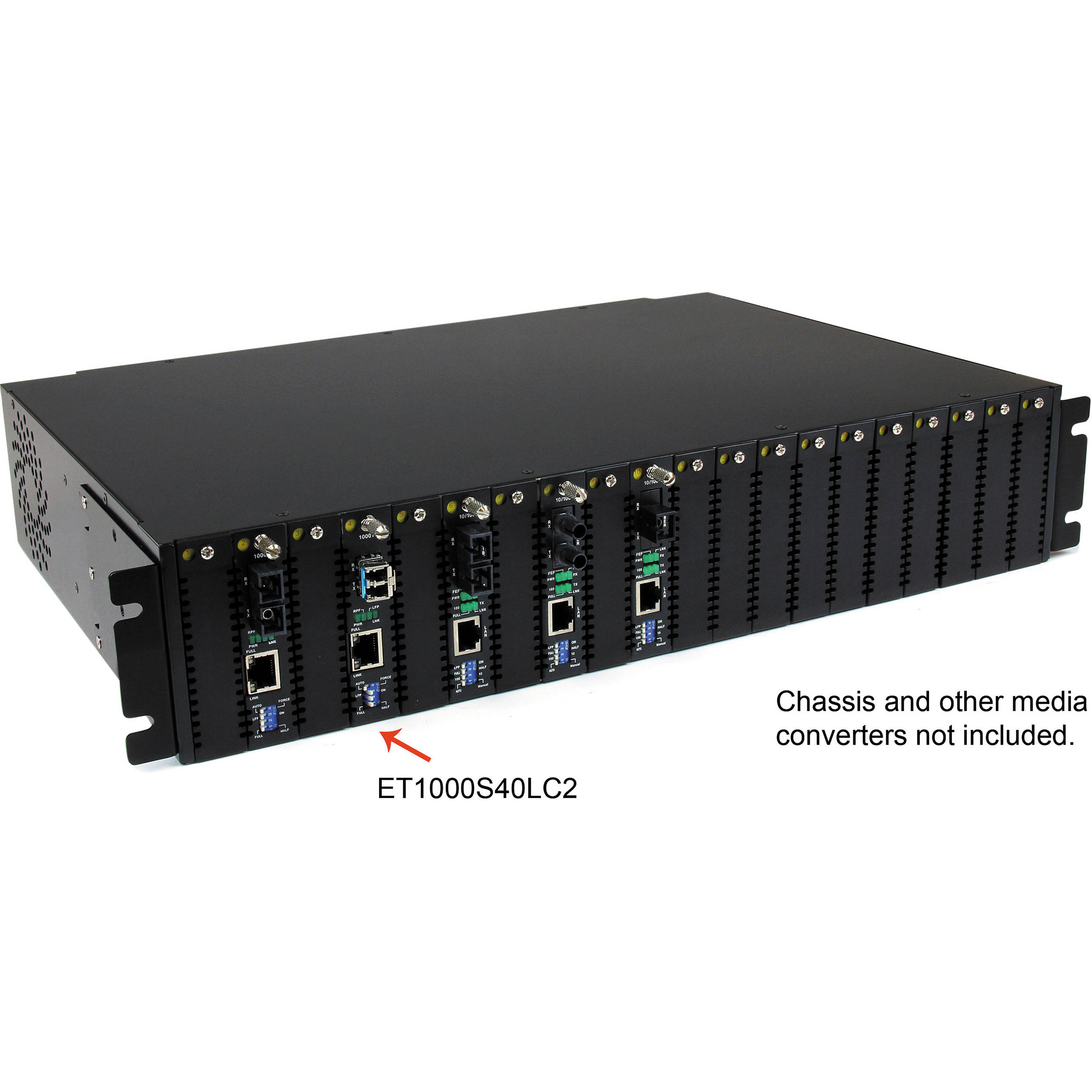StarTech ET1000S40LC2 Gigabit single-mode fiber media converter with LC connector, TAA compliant — view 4