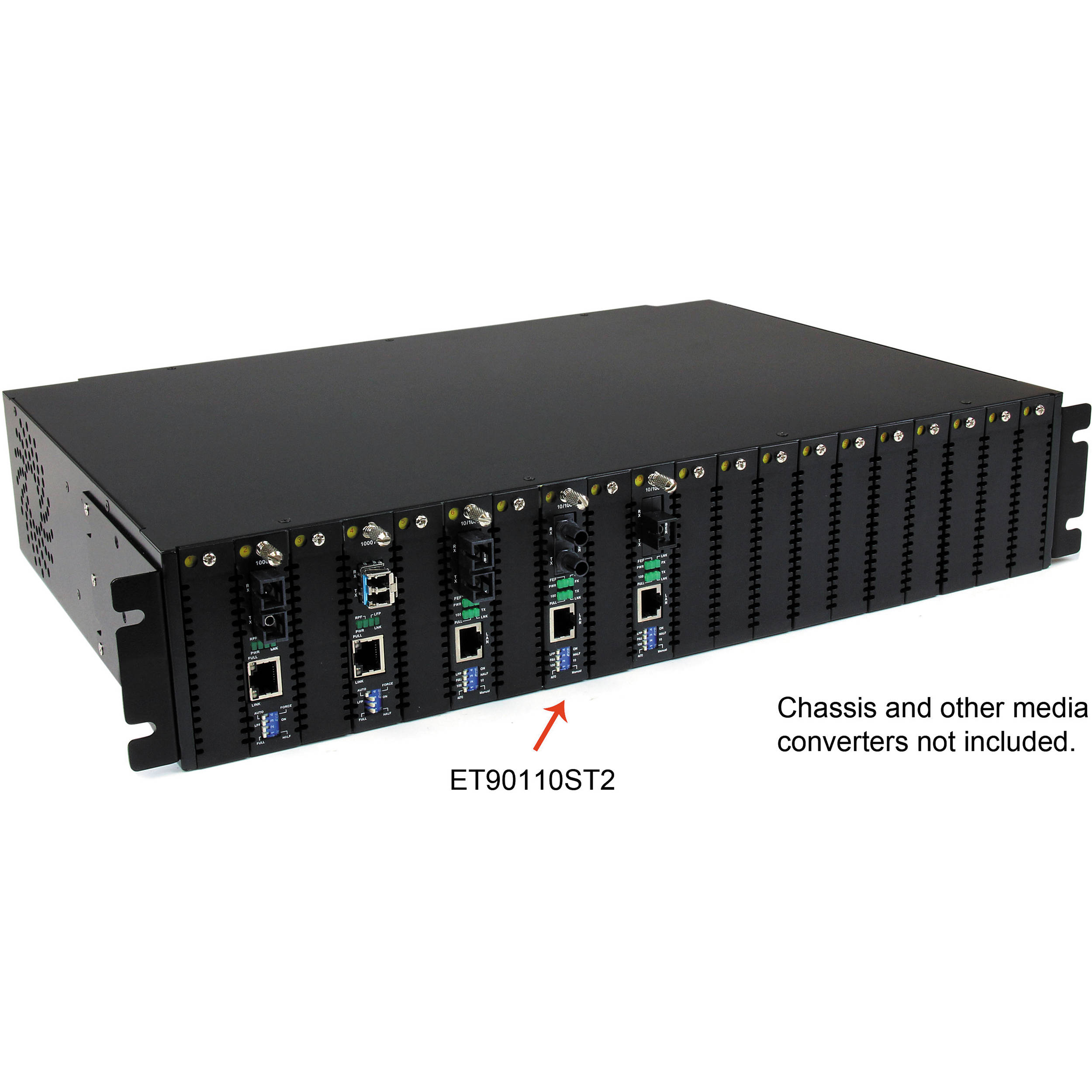 StarTech ET90110ST2 Ethernet to multimode fiber converter with ST connector for 10/100 network extension — view 4