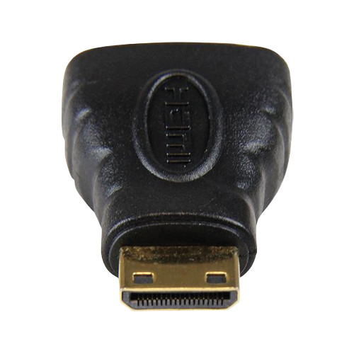 StarTech HDMI Mini to HDMI adapter converting a Mini HDMI source to a standard HDMI female port — view 3
