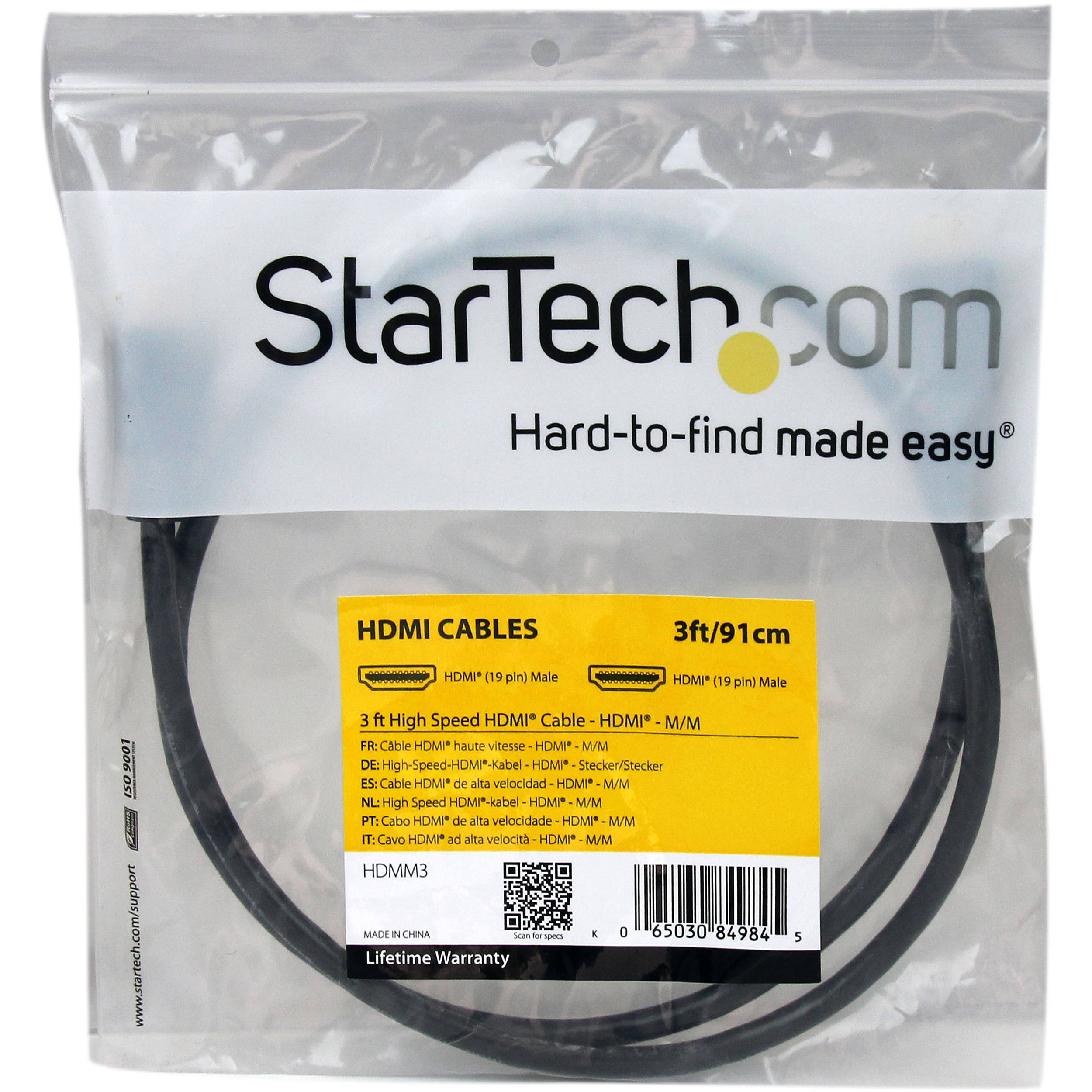 3' High Speed HDMI Cable — view 5