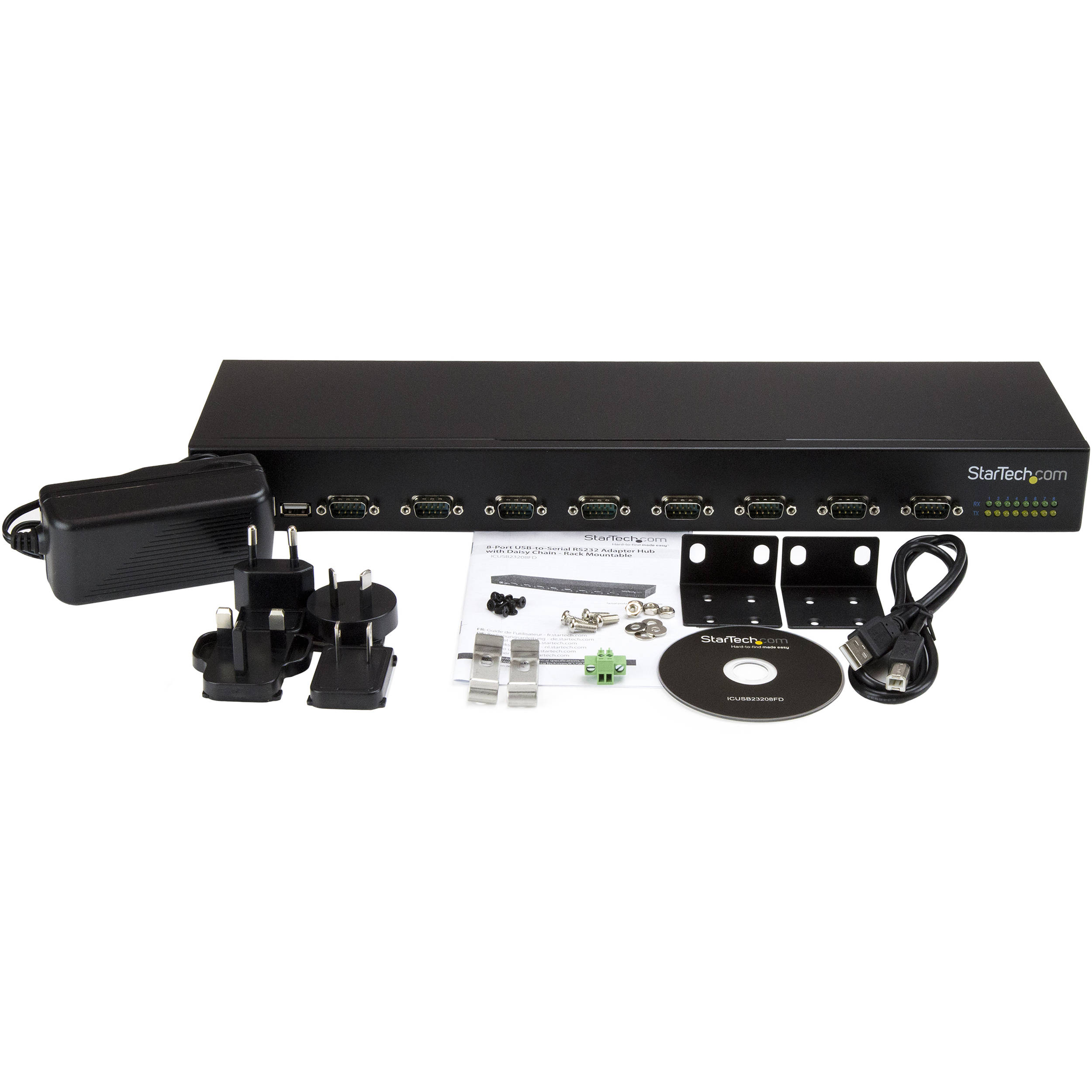 StarTech ICUSB23208FD 8-port USB to serial adapter hub for legacy device connectivity — view 5