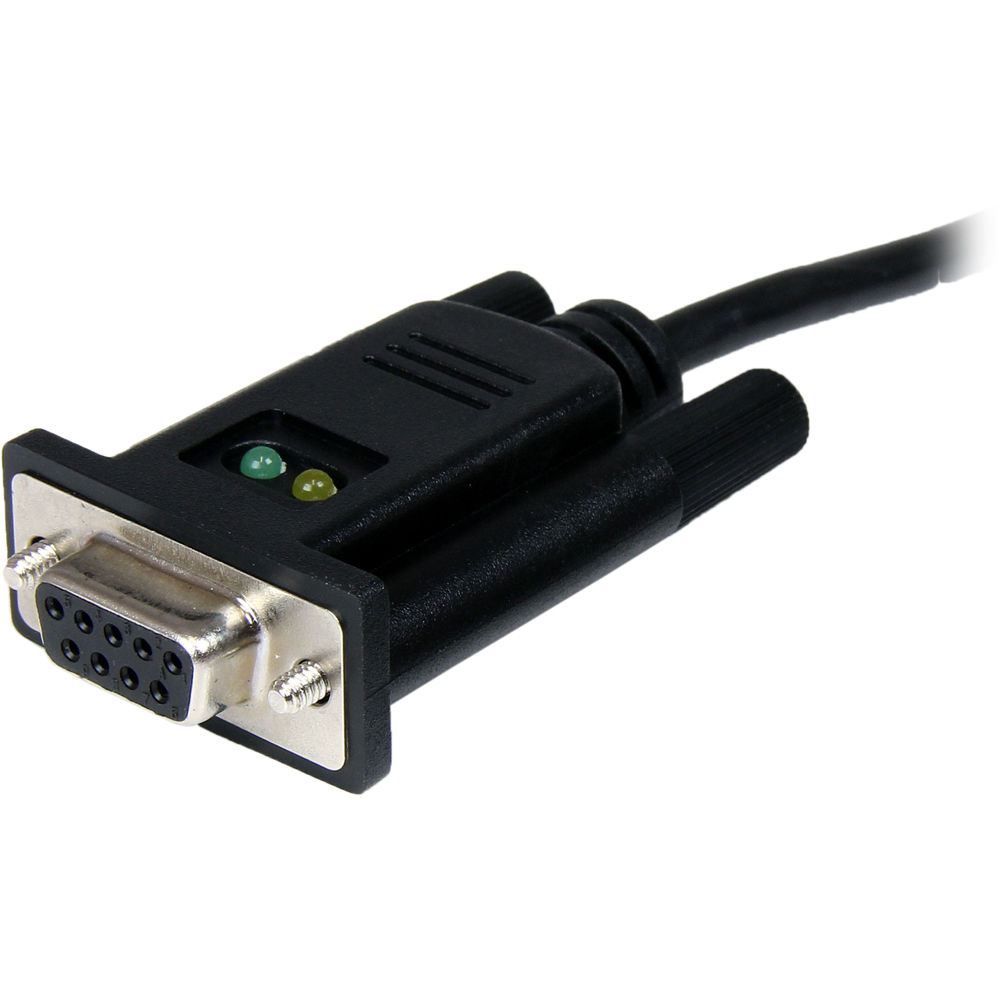 StarTech USB to Serial DCE Adapter TAA with USB input and DB9 RS-232 serial output — view 2