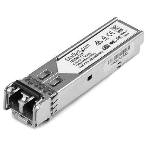 10-pack of HP J4858C-compatible Gigabit SFP transceiver modules for multi-mode LC fiber links — view 2
