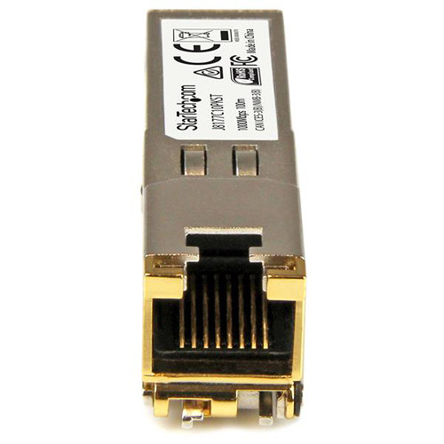 StarTech Gigabit RJ45 copper SFP transceiver module for 1 GbE network ports — view 2
