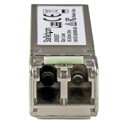 StarTech HPE JD092B compatible SFP+ 10GBASE-SR 10 GbE transceiver with LC duplex connector — view 2