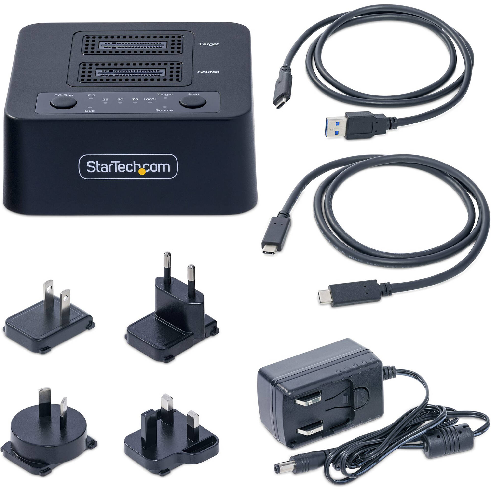 StarTech M.2 NVMe duplicator dock for standalone SSD cloning and USB 3.2 transfer — view 6