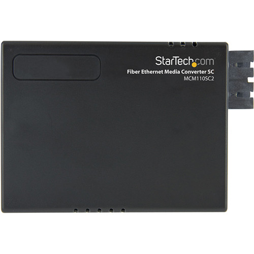 StarTech MCM110SC2 Gigabit Ethernet media converter for copper to fiber bridging — view 2