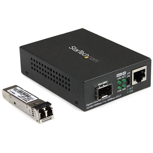 StarTech MCM1110MMLC Gigabit fiber media converter with 850 nm LC duplex multimode support — view 2
