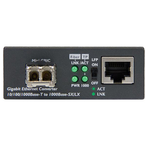 StarTech MCM1110MMLC Gigabit fiber media converter with 850 nm LC duplex multimode support — view 3