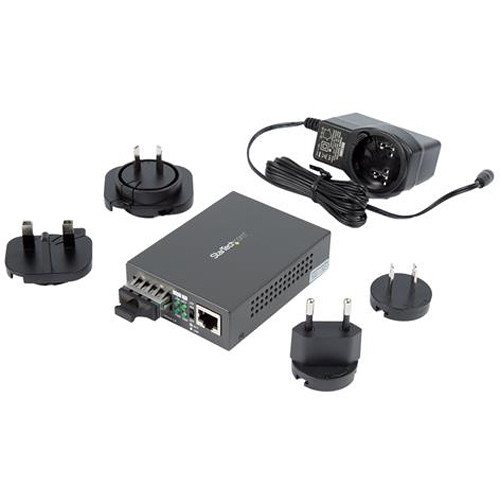 StarTech MCMGBSCSM10 single-mode fiber media converter with SC connector for 1000Base-LX Gigabit links — view 5