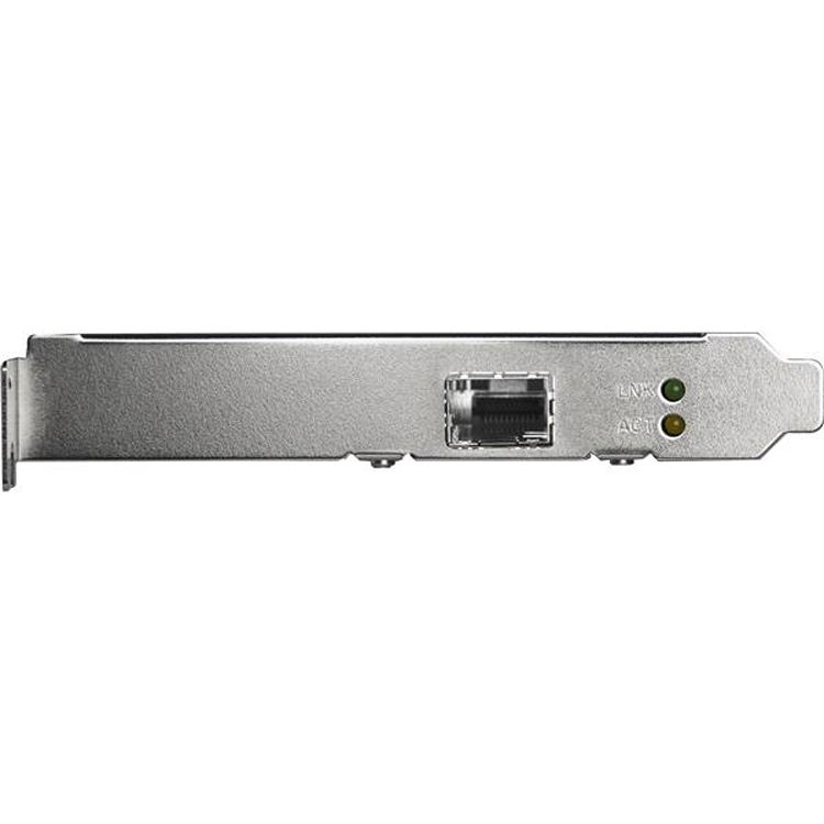 StarTech PCIe SFP fiber network card with open SFP slot and low-profile bracket — view 3