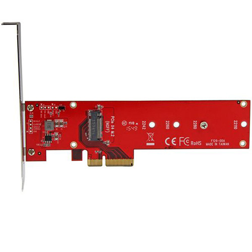 StarTech PEX4M2E1 x4 PCIe M.2 PCIe SSD adapter card TAA compliant — view 2