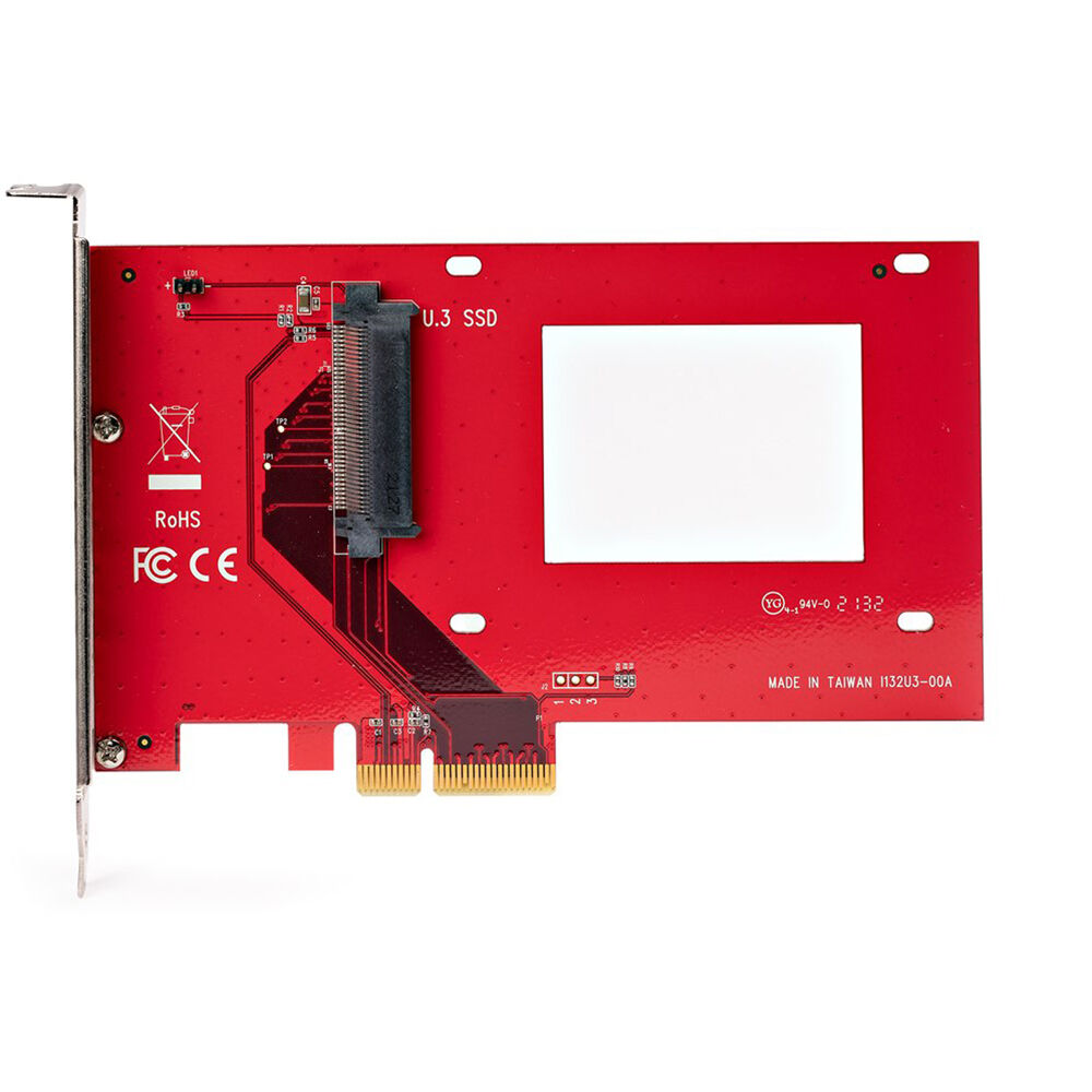 StarTech PEX4SFF8639U3 U.3 to PCIe adapter card for 2.5-inch NVMe SSDs — view 5