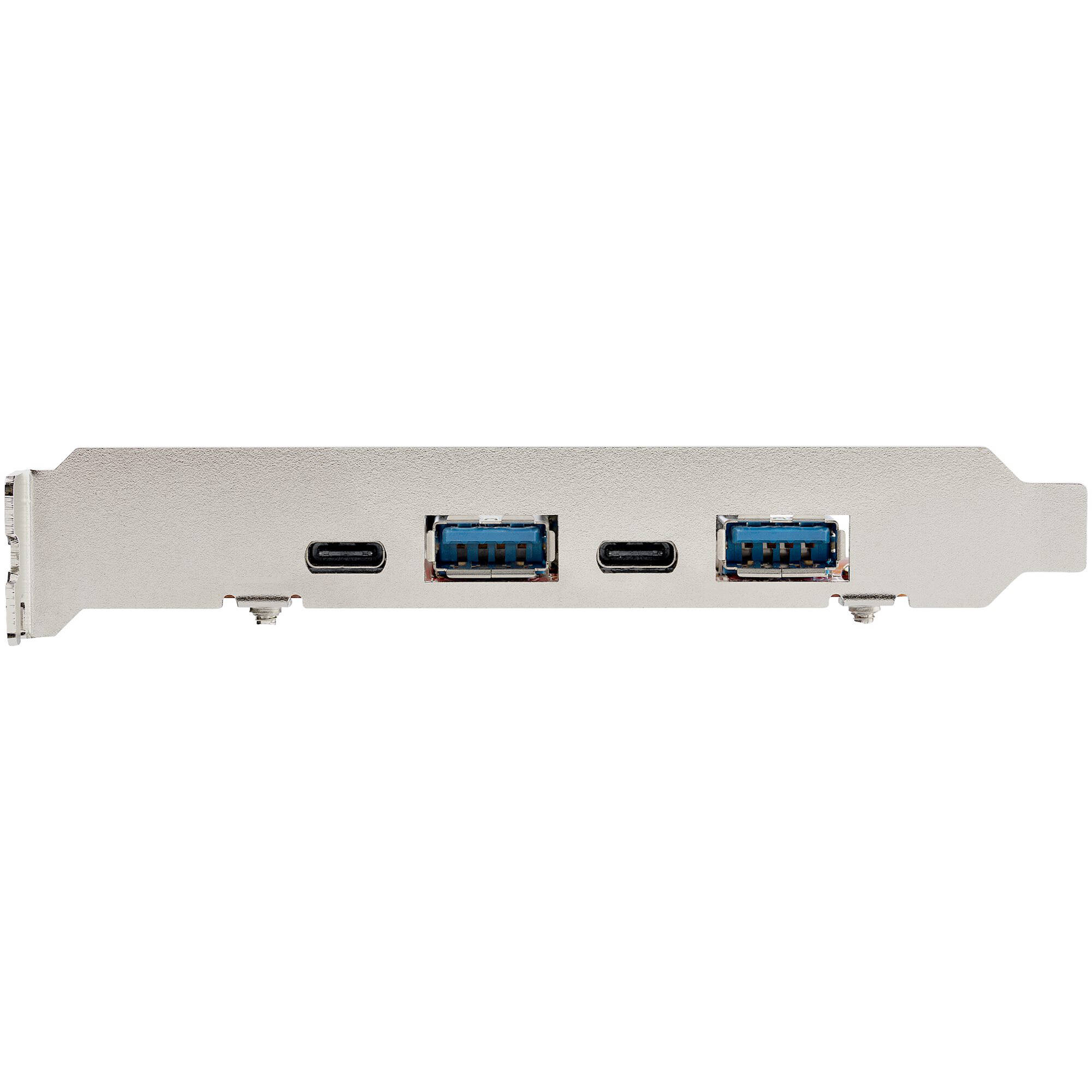 StarTech 4-port USB PCIe card with two USB-A and two USB-C ports — view 2