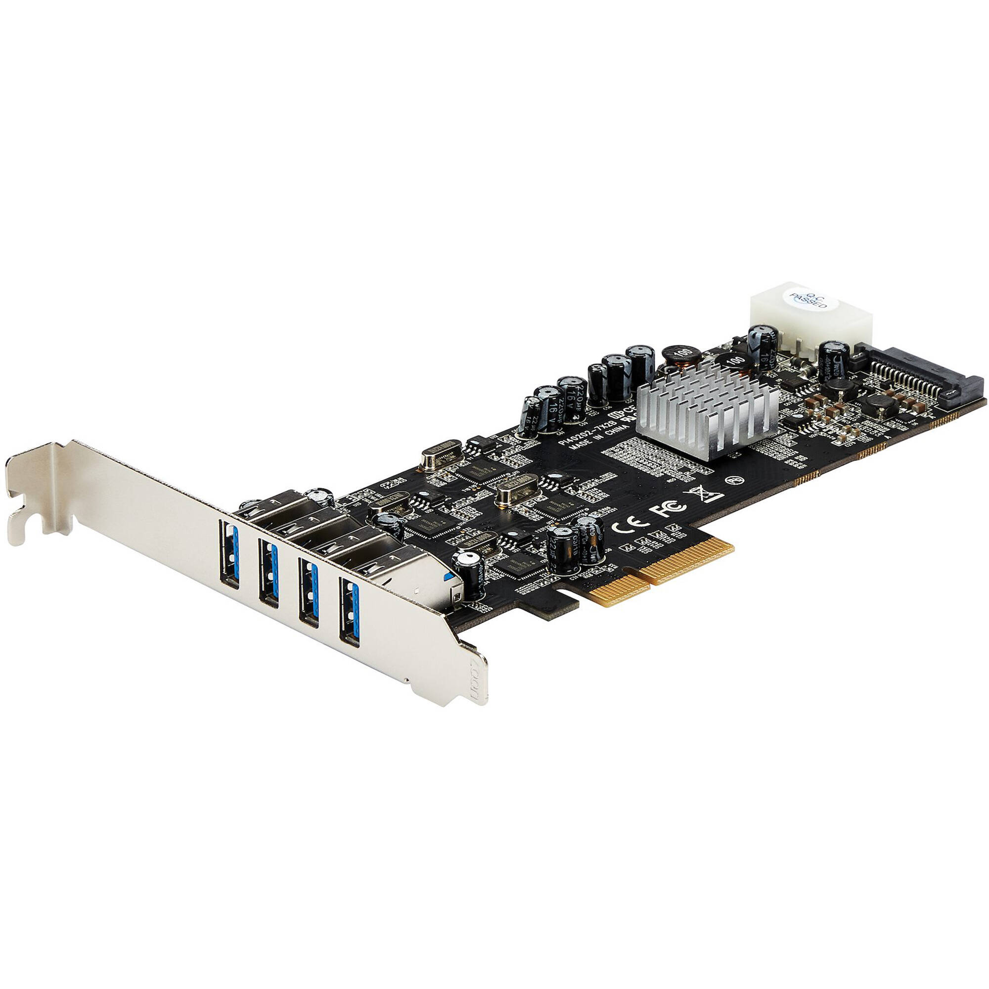 4 Pt 4 Channel PCIe USB 3 Card — view 3