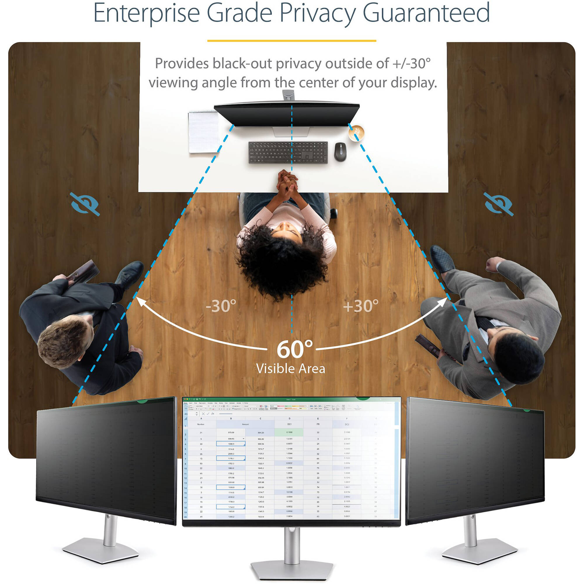 34in. Mntr Privacy Screen TAA — view 3