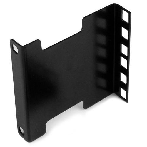 StarTech 2U rail depth adapter kit for server racks, used to expand or reduce mounting depth by 4 inches — view 2