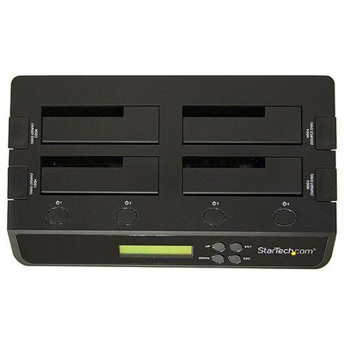 StarTech SATDOCK4U3RE 1:3 HDD duplicator dock for standalone SATA drive cloning — view 3