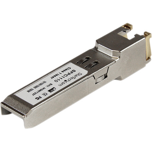 StarTech SFPC1110 1 GbE RJ45 copper SFP transceiver for 1000BASE-T network connections — view 2