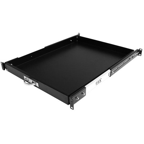 StarTech 22-inch deep sliding shelf for 19-inch rack cabinets, TAA compliant — view 2