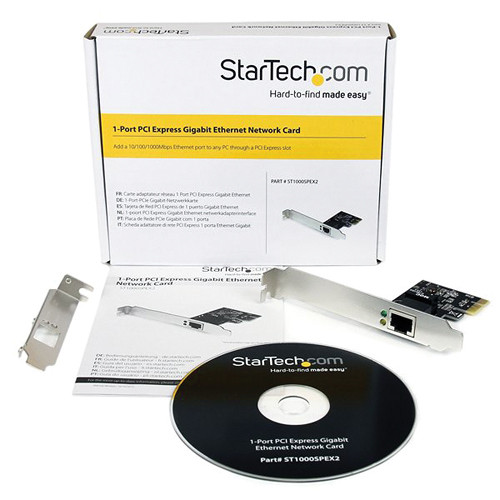 StarTech ST1000SPEX2 PCIe Gigabit Ethernet adapter with low-profile bracket — view 5
