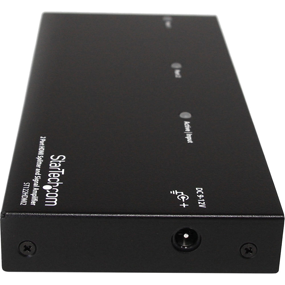 StarTech ST122HDMI2 2-port HDMI video splitter for sending one source to two displays — view 3