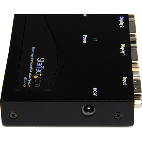 StarTech ST124PRO 4 port VGA video splitter for four-display analog distribution — view 4