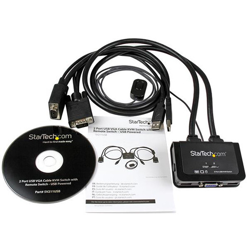 StarTech SV211USB 2-port VGA cable KVM switch for controlling two PCs from one console — view 6