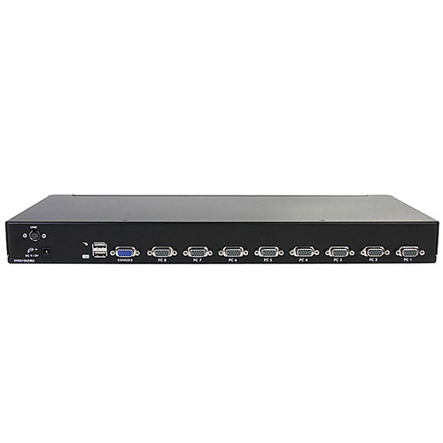 StarTech 8-port 1U USB KVM switch kit for rack-mounted server control — view 3
