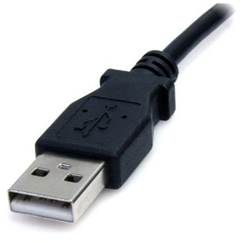 StarTech 3 ft USB to Type M barrel power cable in black — view 2