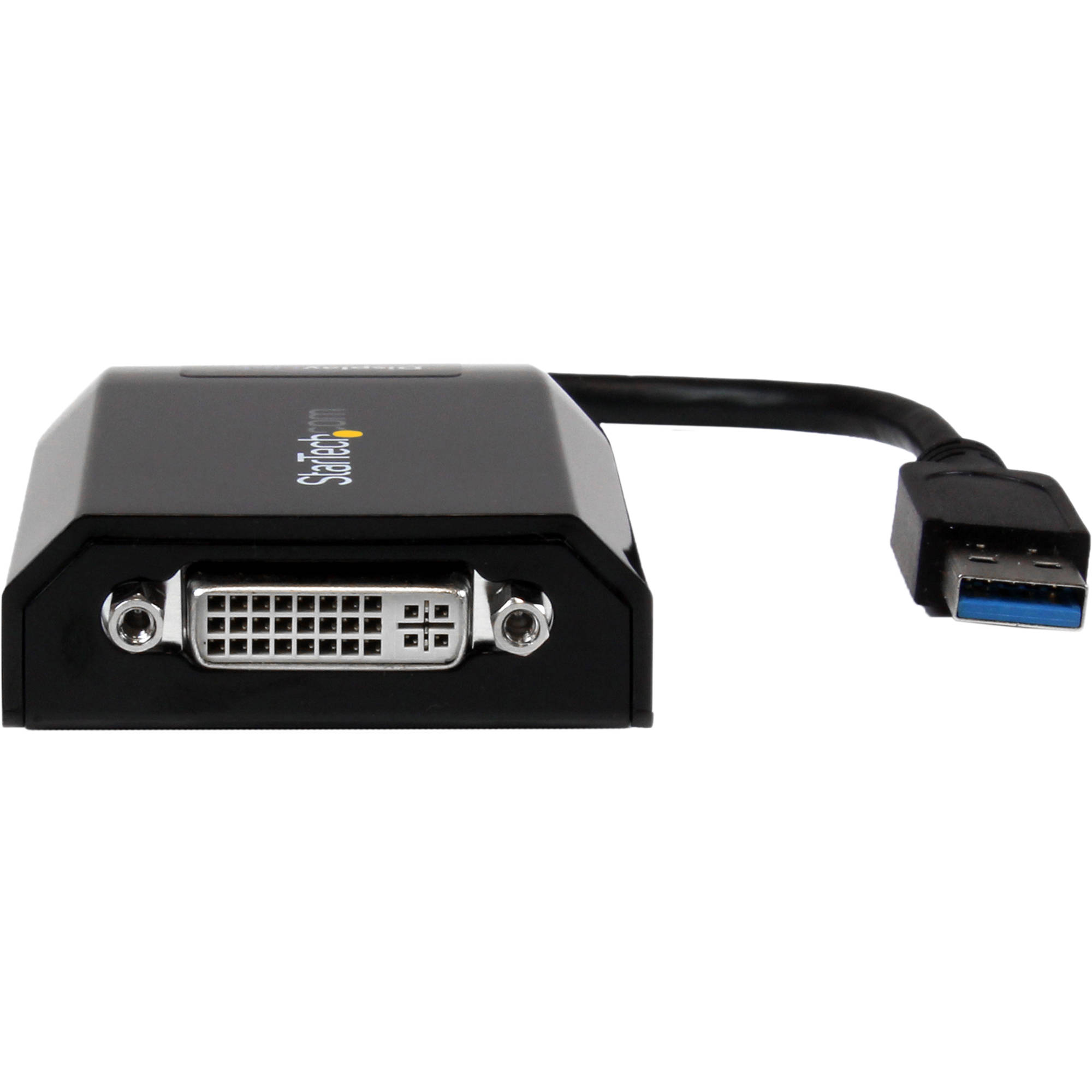 StarTech USB 3.0 to DVI video adapter for adding an external monitor — view 2