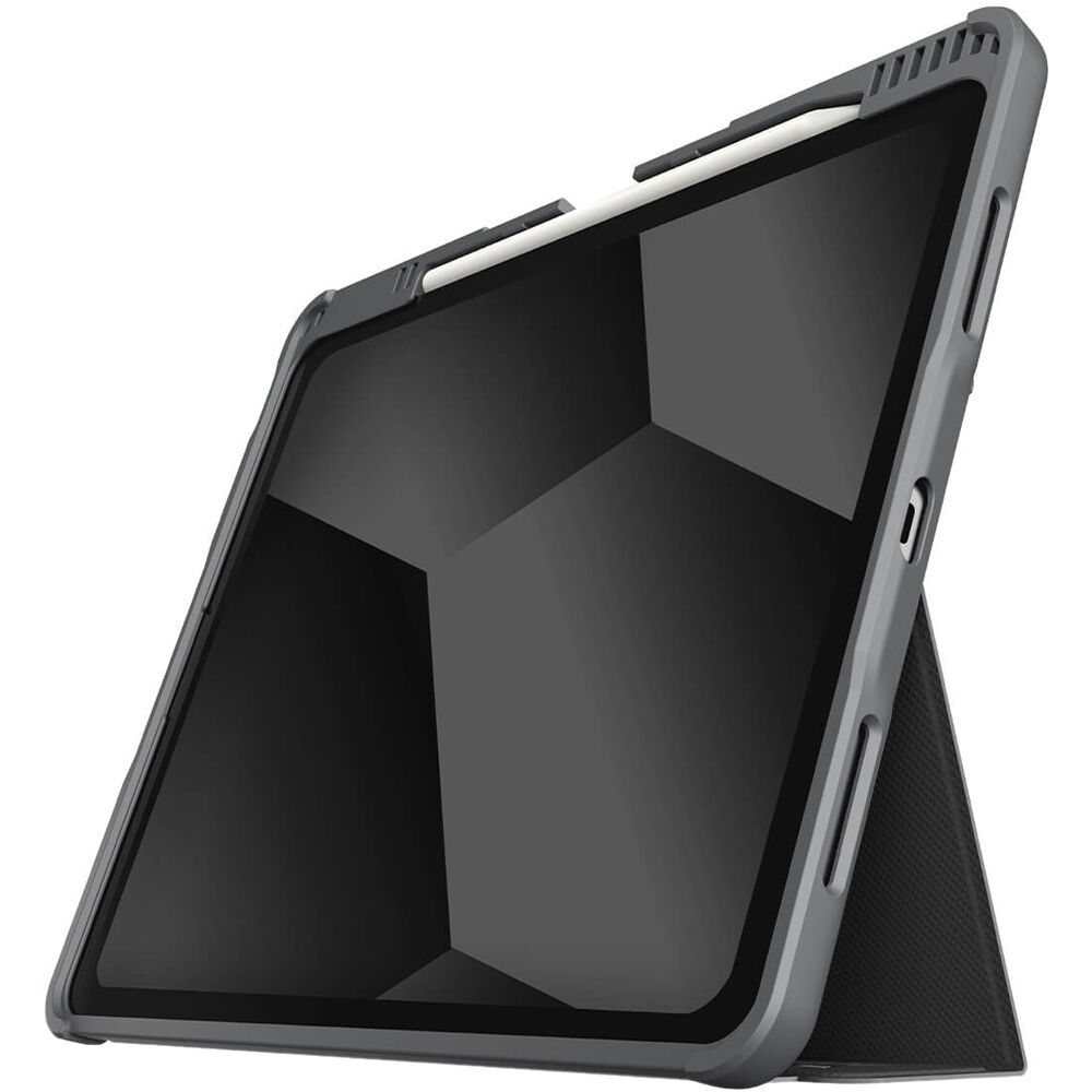 STM GOODS Dux Plus case for iPad Air 13" M2 in Black with clear polycarbonate back and reinforced corners — view 3