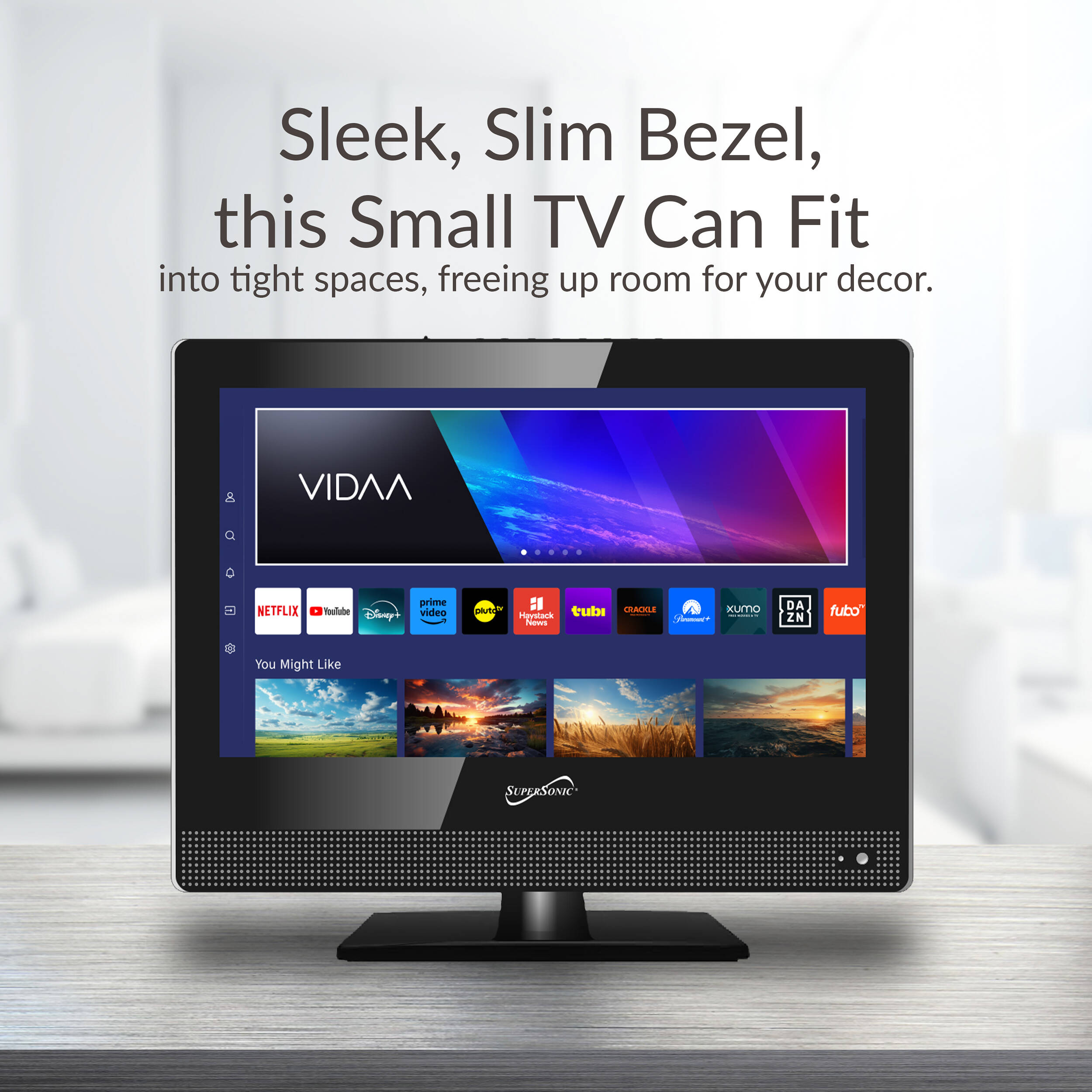 Supersonic 15.6-inch LED Smart TV with 1080p display and three HDMI ports — view 10