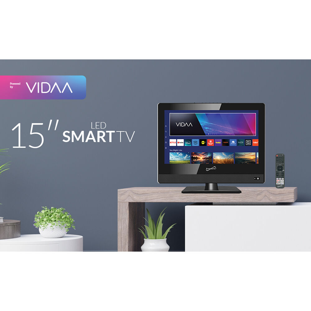 Supersonic 15.6-inch LED Smart TV with 1080p display and three HDMI ports — view 8