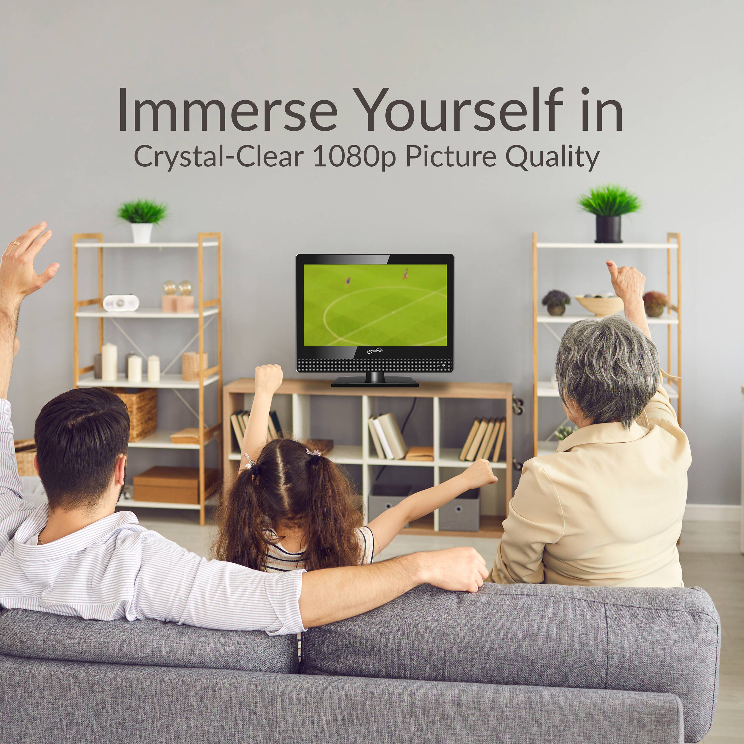 Supersonic 15.6-inch LED Smart TV with 1080p display and three HDMI ports — view 9