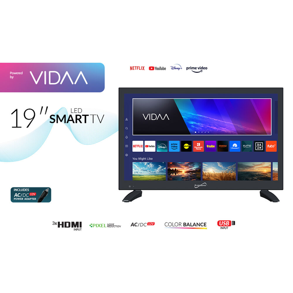 SUPERSONIC 19-inch VIDAA Smart TV with HDMI and Wi-Fi — view 6