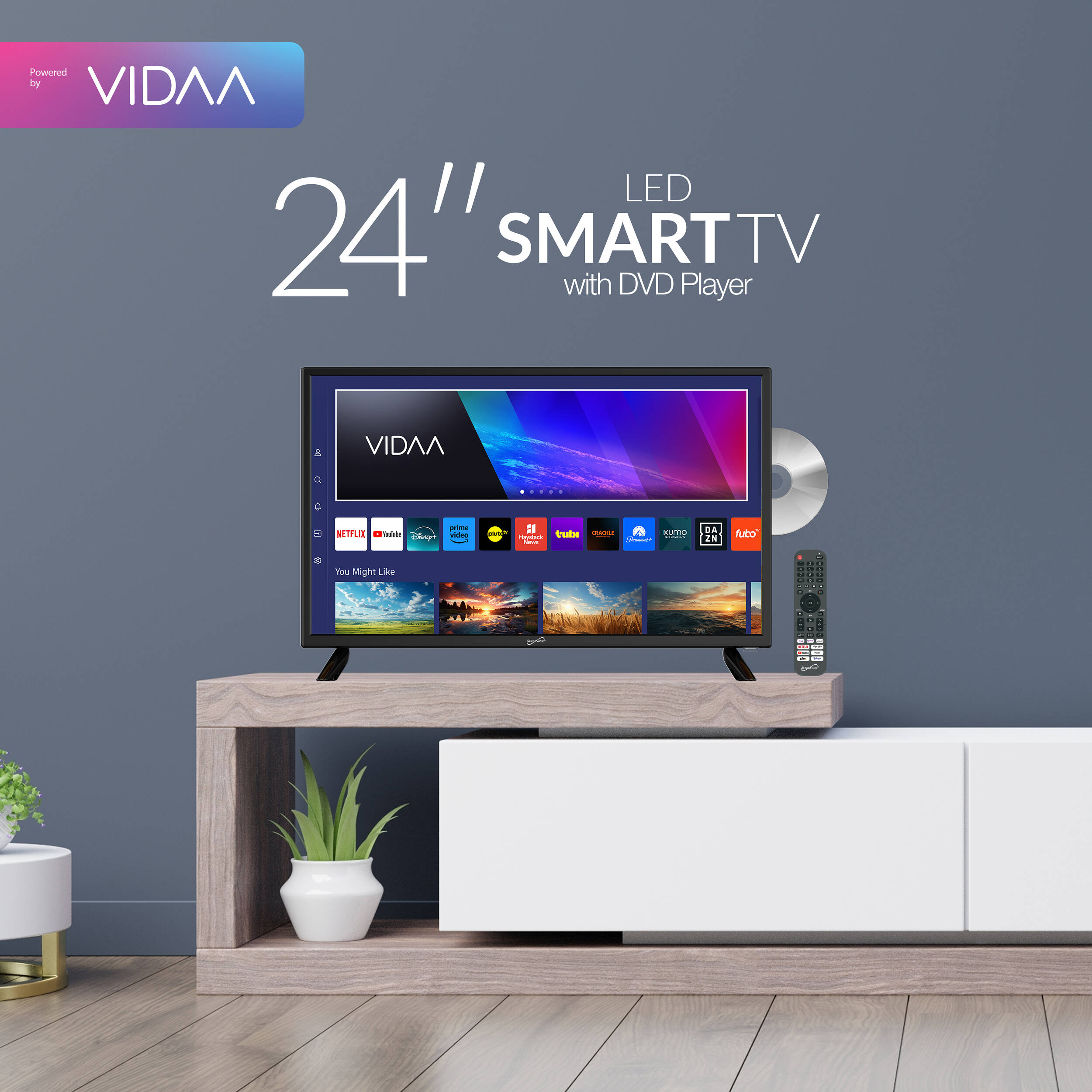 Supersonic 24"Smart HDTV DVD — view 6
