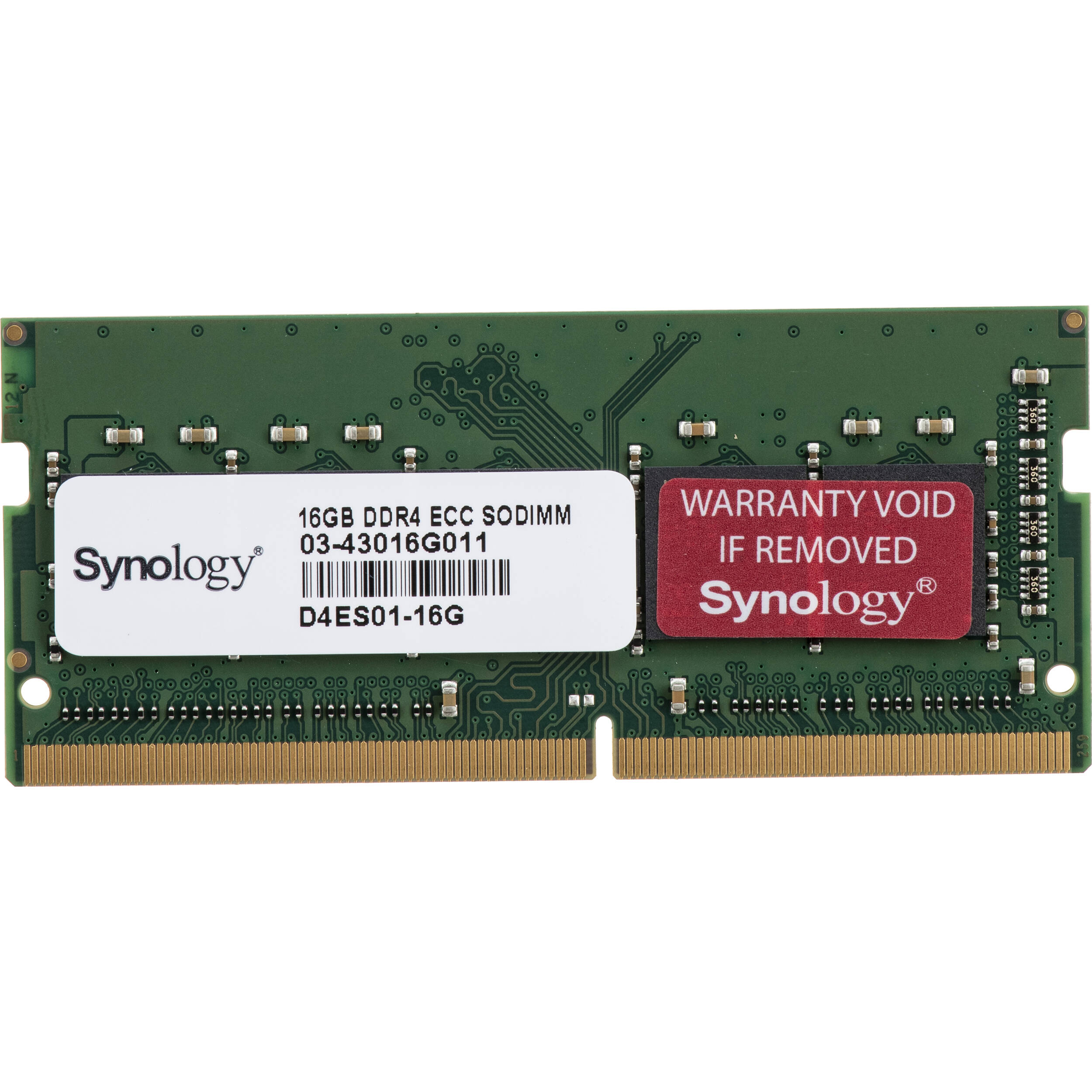 Synology 16 GB DDR4 ECC unbuffered SODIMM memory module D4ES01-16G — view 2