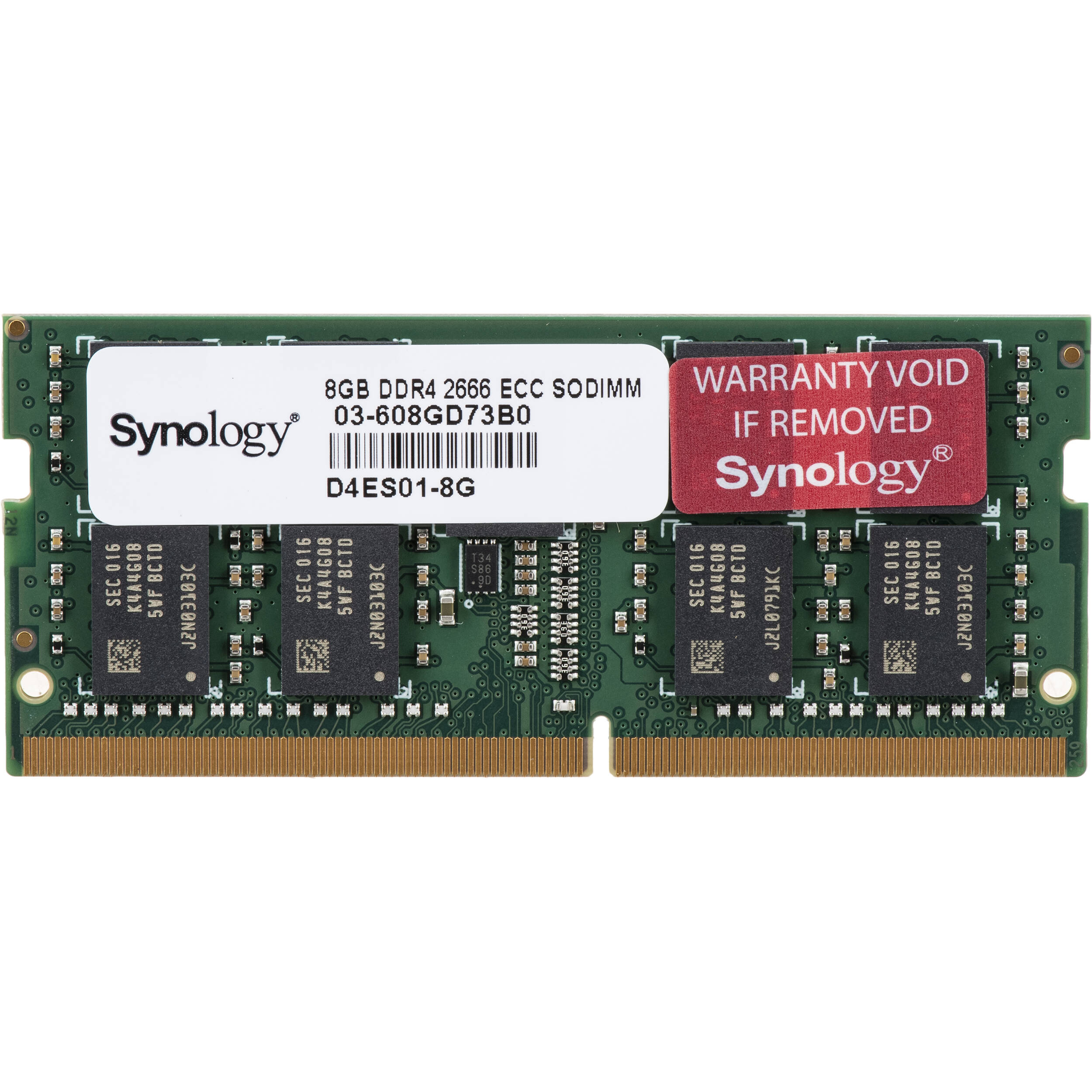 Synology D4ES01-8G 8 GB DDR4 memory module for compatible NAS systems — view 2