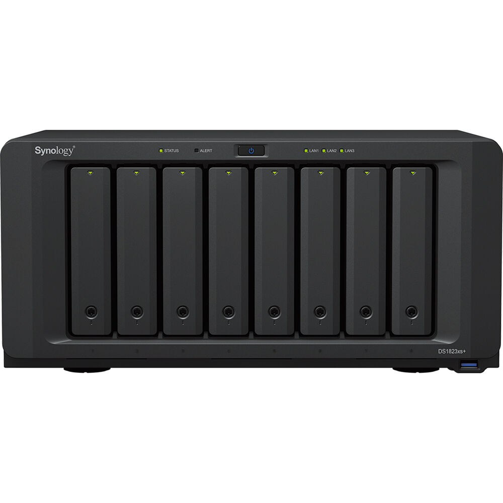 Synology DS1823xs+ 8-bay diskless desktop NAS with hot-swappable drive bays — view 2