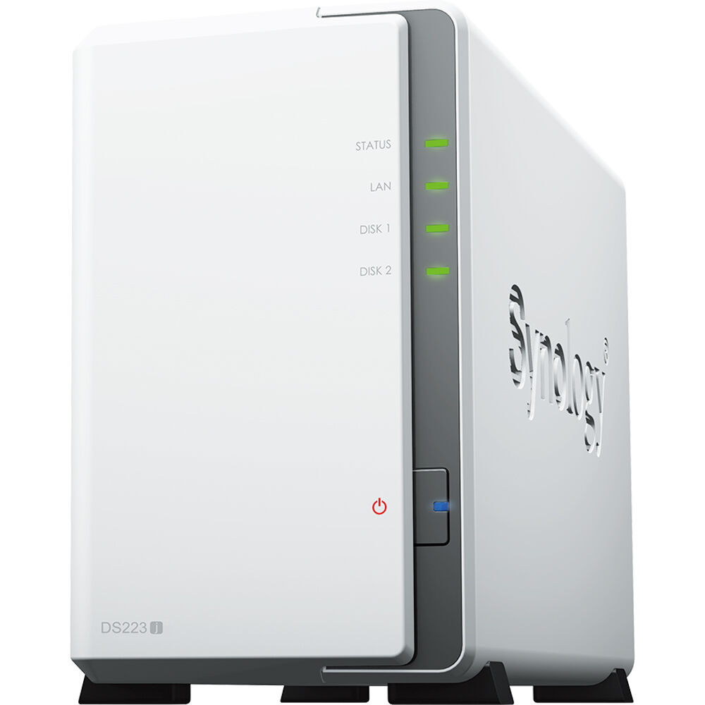 Synology DiskStation DS223j 2-bay diskless desktop NAS for small-office file storage — view 3