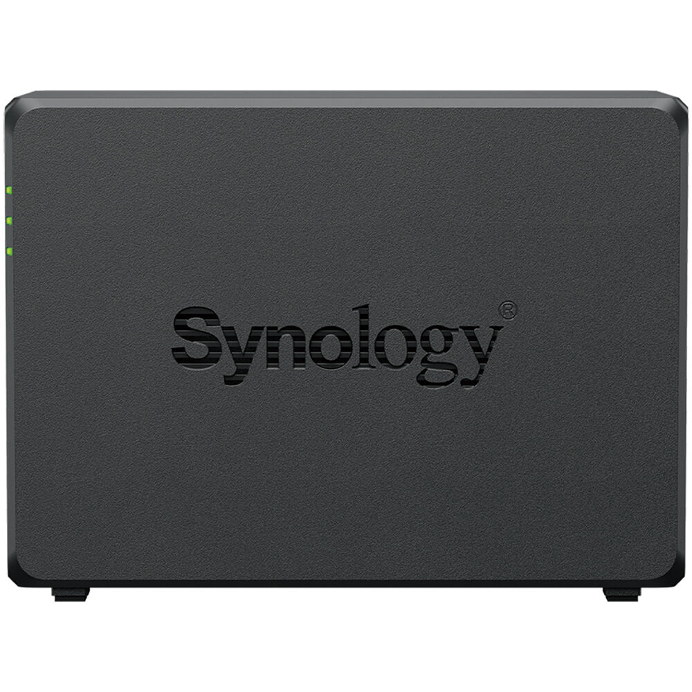 Synology DS725+ 2-bay desktop NAS chassis, diskless, front view — view 5