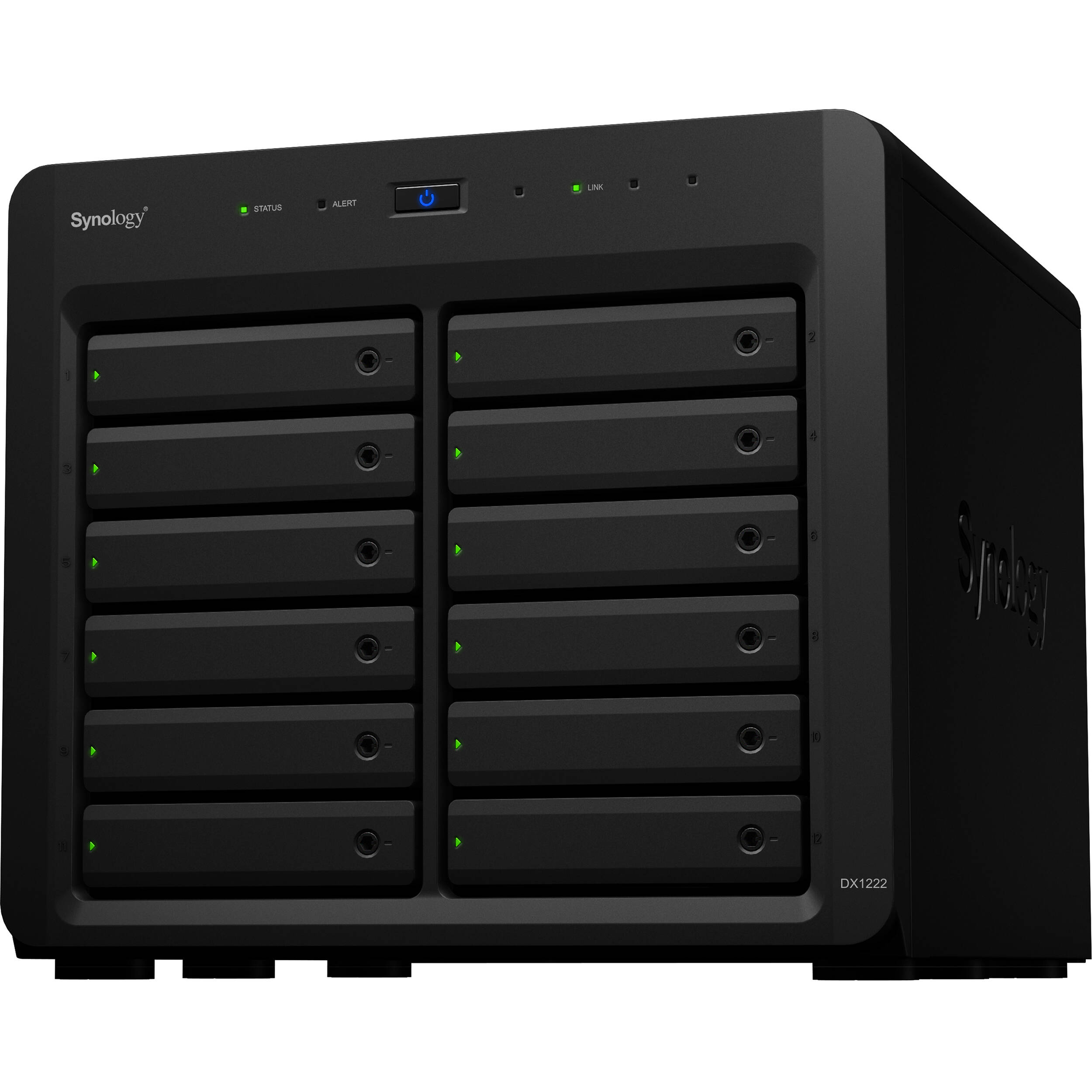 Synology DX1222 12-bay disk expansion enclosure, diskless — view 3