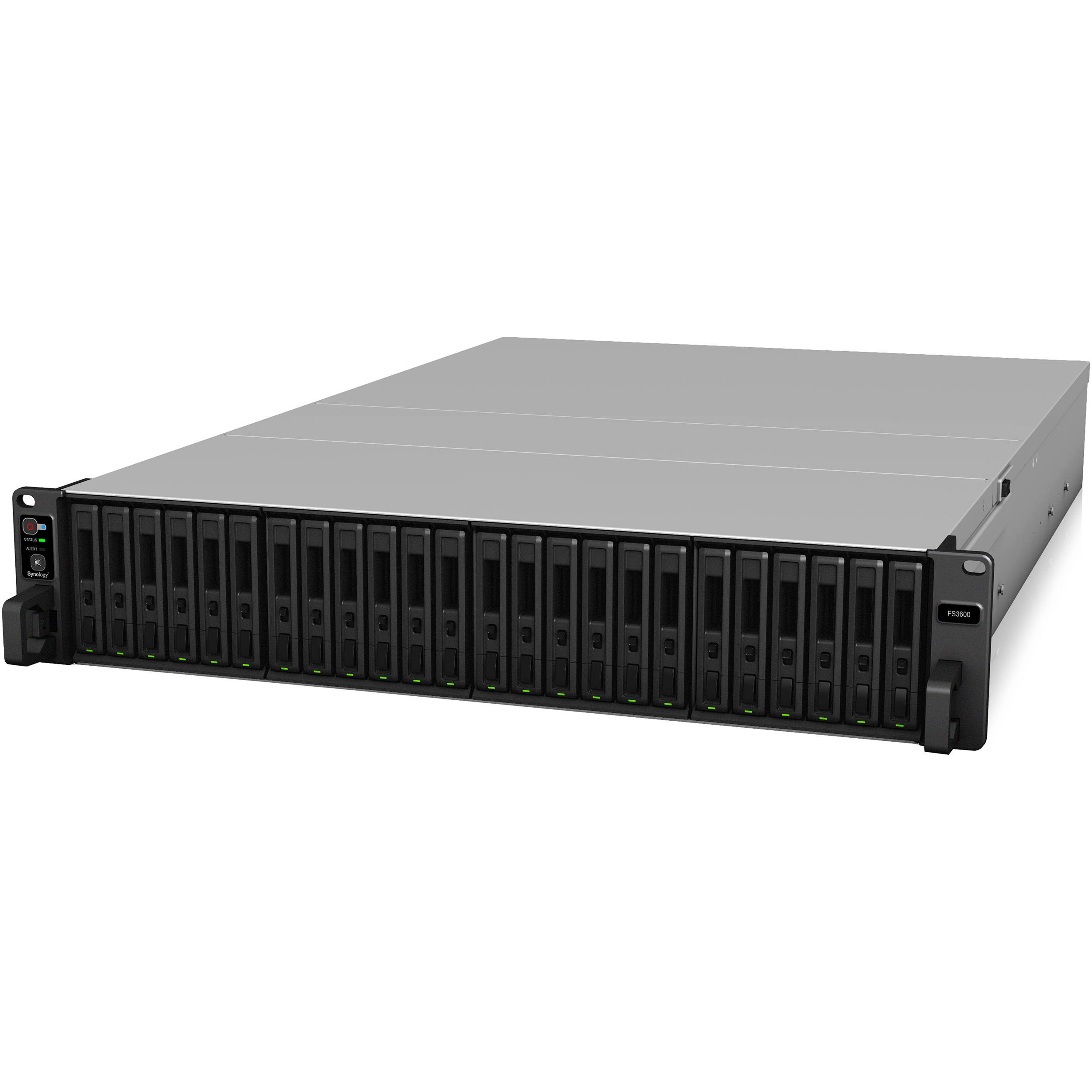 Synology FS3600 24-bay FlashStation rack-mount all-flash array with 10 Gigabit Ethernet — view 3