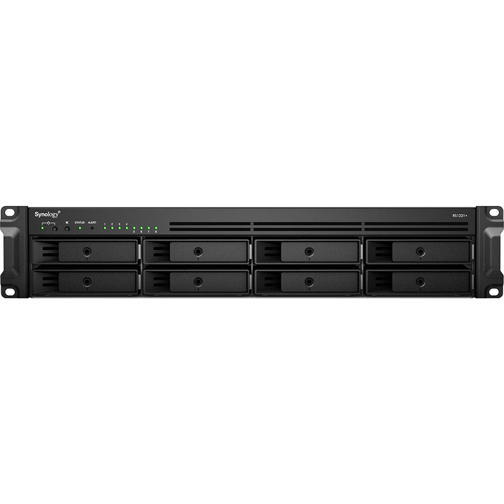 Synology RS1221+ 8-bay rackmount NAS for business file storage — view 2